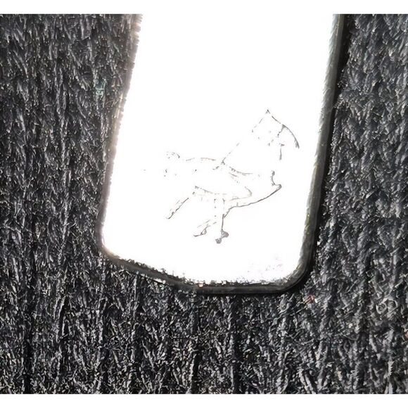 Dark blue black 1/4 zippull over sweater Striped Collar accent grandma grandpa - Picture 6 of 10